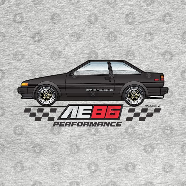 Black AE86 Perrformance by JRCustoms44